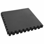 vidaXL Tapis de sol de piscine 6 Pièces Noir 2 16 ㎡ Mousse EVA