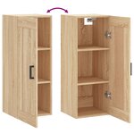 vidaXL Armoire murale chêne sonoma 34 5x34x90 cm bois d'ingénierie
