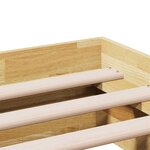 vidaXL Cadre de lit sans matelas 160x200 cm bois massif de chêne