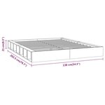 vidaXL Cadre de lit Blanc 120x200 cm Bois massif