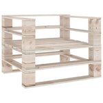 vidaXL Canapé palette de jardin Bois de pin imprégné