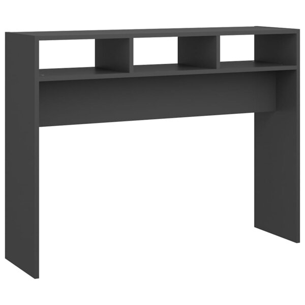 vidaXL Table console Gris 105x30x80 cm Aggloméré