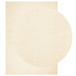 vidaXL Tapis HUARTE à poils courts doux et lavable crème 120x170 cm