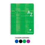 Clairefontaine 1 Répertoire spirale, 95 x 140 mm,quadrillé 5x5 couleur aleatoire