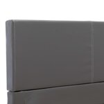 vidaXL Cadre de lit Gris Similicuir 140 x 200 cm