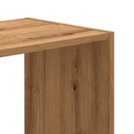 vidaXL Bibliothèque chêne artisanal 68 5x32x68 5 cm bois d'ingénierie