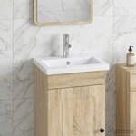 vidaXL Lavabo de salle de bains Chrome 42 x 40 x 16 5 cm métal