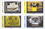 Carnet 12 timbres - Masques - Série photographique de Michelangelo Durazzo - Lettre verte