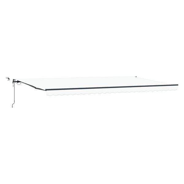 vidaXL Auvent Rétractable Automatique avec LED Blanc 600x300 cm