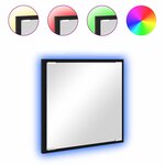 vidaXL Miroir de salle de bain LED Chêne noir 40 x 37 x 8.5 cm