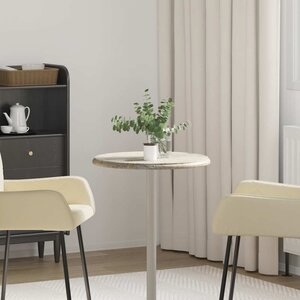 vidaXL Dessus de table Gris Ø50x2 5 cm Marbre