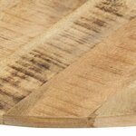 vidaXL Dessus de table Bois de manguier solide Rond 15-16 mm 70 cm