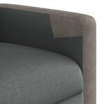 vidaXL Fauteuil de massage inclinable Gris foncé Tissu