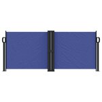 vidaXL Auvent latéral rétractable bleu 100x600 cm