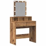 vidaXL Coiffeuse Bois Ancien 80 x 41 x 144 5 cm Bois d'ingénierie