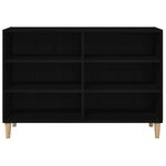 vidaXL Buffet Chêne noir 103.5 x 35 x 70 cm Bois d'ingénierie