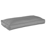 vidaXL Coussin pour assise / dossier de palette Gris 120 x 60 x 12 cm