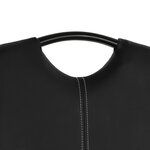 vidaXL Chaises à manger cantilever lot de 2 noir similicuir