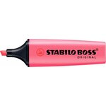 Surligneur BOSS ORIGINAL Rechargeable Pte Biseautée 2-5 mm Rose STABILO