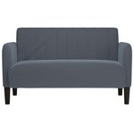vidaXL Canapé causeuse gris foncé 109 cm velours