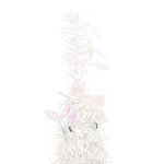 vidaXL Sapin de Noël artificiel escamotable 200 LED blanc 210 cm