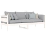 vidaXL Lit de jour blanc bois de pin massif 80x200 cm