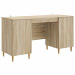 vidaXL Bureau Chêne Sonoma 142 5 x 50 x 75 cm Bois d'ingénierie
