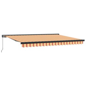 vidaXL Auvent Rétractable Jaune et Orange 400 × 300 cm