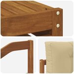 vidaXL Ensemble de canapés d'extérieur 7 Pièces Naturel et Beige