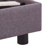 Vidaxl cadre de lit taupe tissu 180 x 200 cm