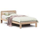 vidaXL Cadre de lit sans matelas 75x190 cm bois de pin massif