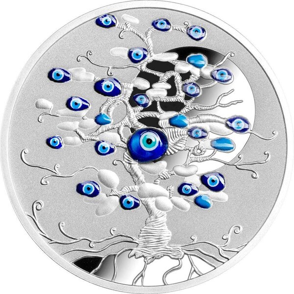 Pièce de monnaie en Argent 1 Dollar g 31.1 (1 oz) Millésime 2025 NAZAR EYE