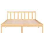 vidaXL Cadre de lit sans matelas bois massif 140x200 cm