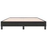 vidaXL Cadre de lit sans matelas noir 160x220 cm velours