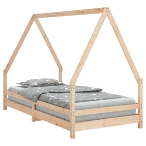 vidaXL Cadre de lit pour enfant 90x190 cm Bois de pin massif