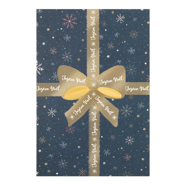 Carte De Vœux Céleste Nœud Cadeau - Draeger paris