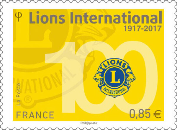 Timbre - Lions International 1917-2017