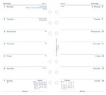 Recharge Format Personal 95 x 171 mm Semaine sur 1 page Vetical Anglais 2020 FILOFAX