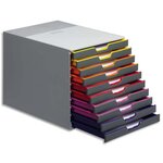 Module de classement Varicolor 10 tiroirs multicolores - Dimensions : L29,2 x H28 x P35,6 cm