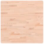 vidaXL Dessus de table 70x70x1 5 cm carré bois massif de hêtre