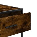 vidaXL Table console chêne fumé 90x35x80 cm bois d'ingénierie