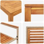 vidaXL Ensemble de salle à manger pour jardin 3 Pièces Beige Poly rotin