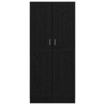 vidaXL Bibliothèque Chêne noir 82 5 x 30 5 x 185 cm Bois d'ingénierie