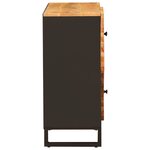 vidaXL Meuble d'appoint Marron 80 x 33 x 75 cm Bois de mangue massif