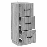 vidaXL Armoire à tiroirs Sonoma gris 33 x 34 5 x 87 cm