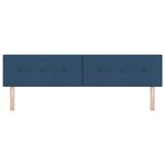 Headboard LED vidaXL Boutonné Bleu 100 cm en Tissu