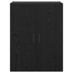 vidaXL Armoire Murale Montage mural 2 Pièces Chêne noir 69 5 x 34 x 90 cm