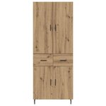 vidaXL Haut Armoire avec tiroir Chêne artisanal 69 5 x 34 x 180 cm