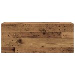 vidaXL Armoire murale de bain vieux bois 100x25x40cm bois d'ingénierie