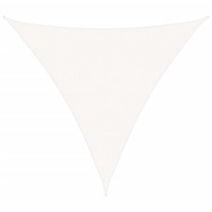 vidaXL Voile d'ombrage PEHD Triangulaire 5 x 5 x 5 m Blanc